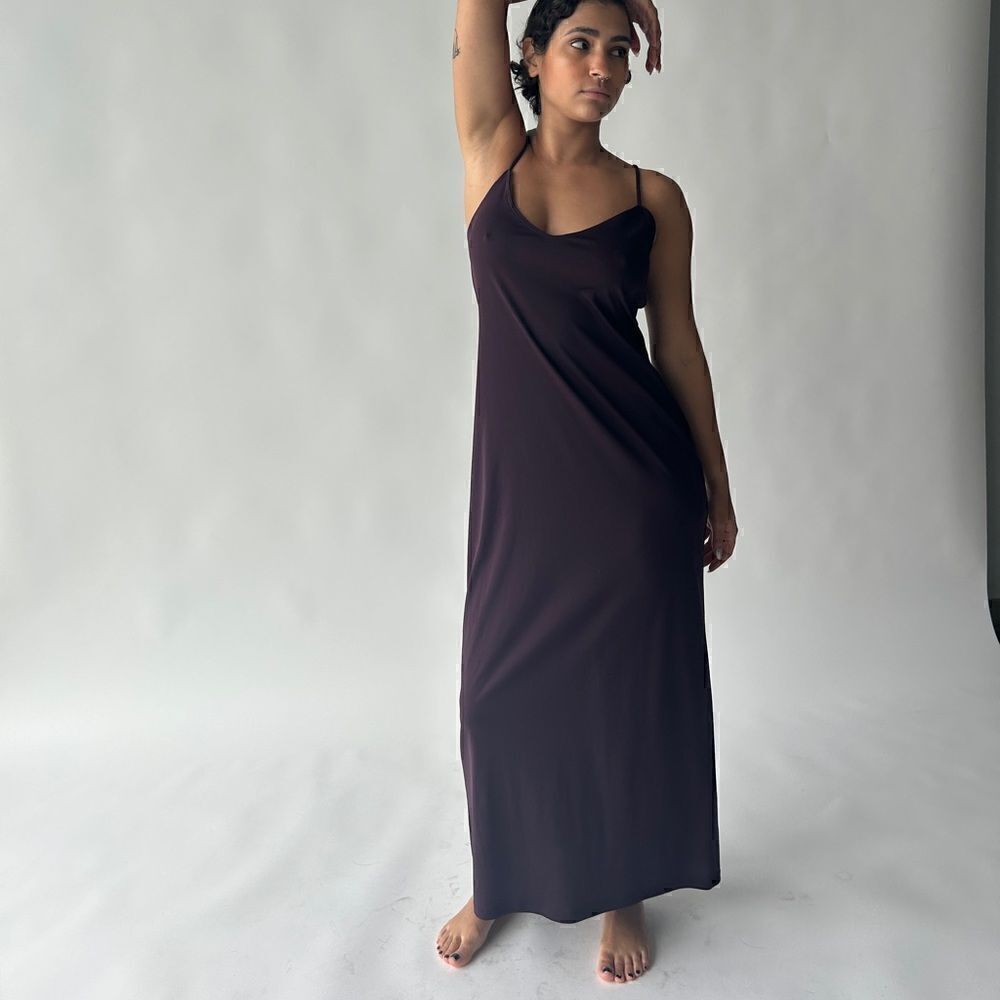 Prune Slip Dress 